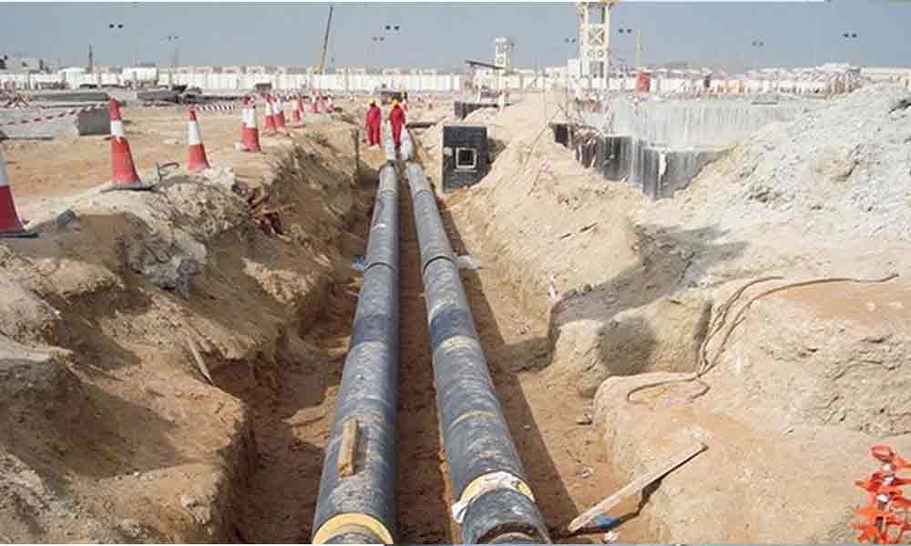 Bhagiratha pipeline bursts, inundates nearby student hostel