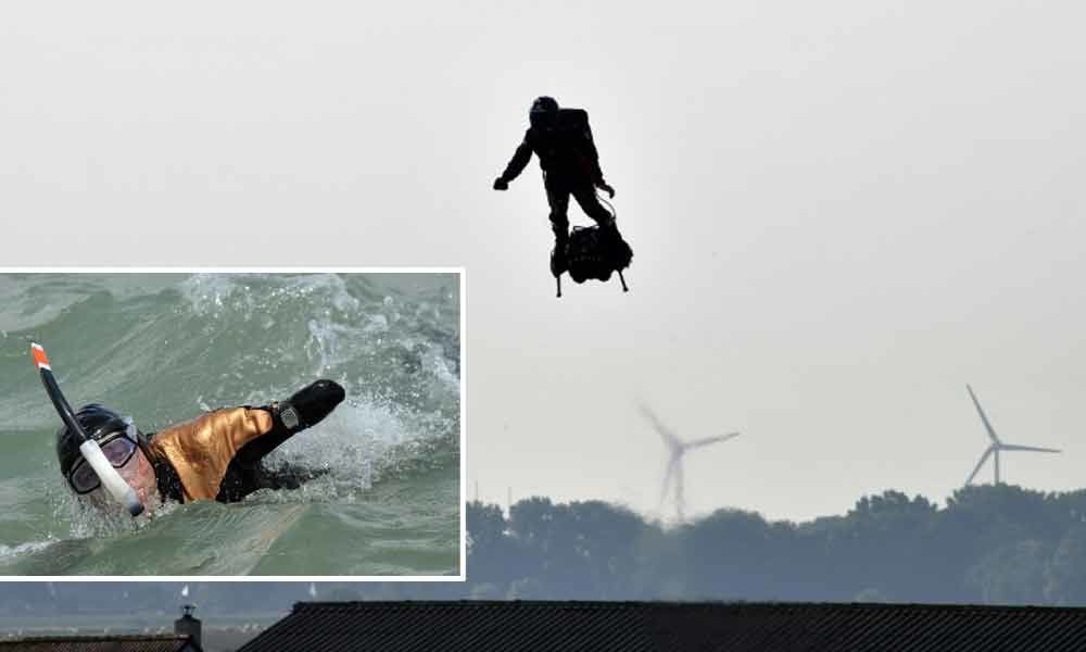 Flying Frenchman falls into sea on Channel crossing bid