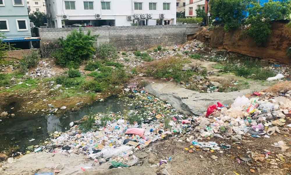 Water body faces trash trouble