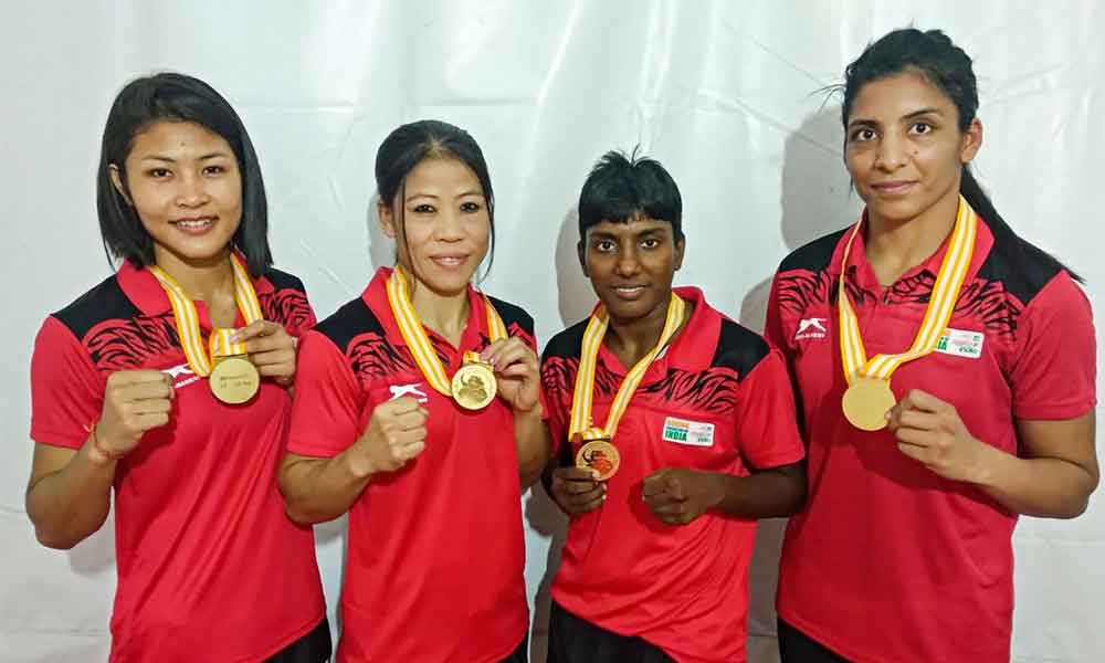 Kom, Simranjit win gold as India grab 9 medals