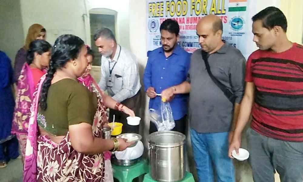 Free food distributed at govt hospitals