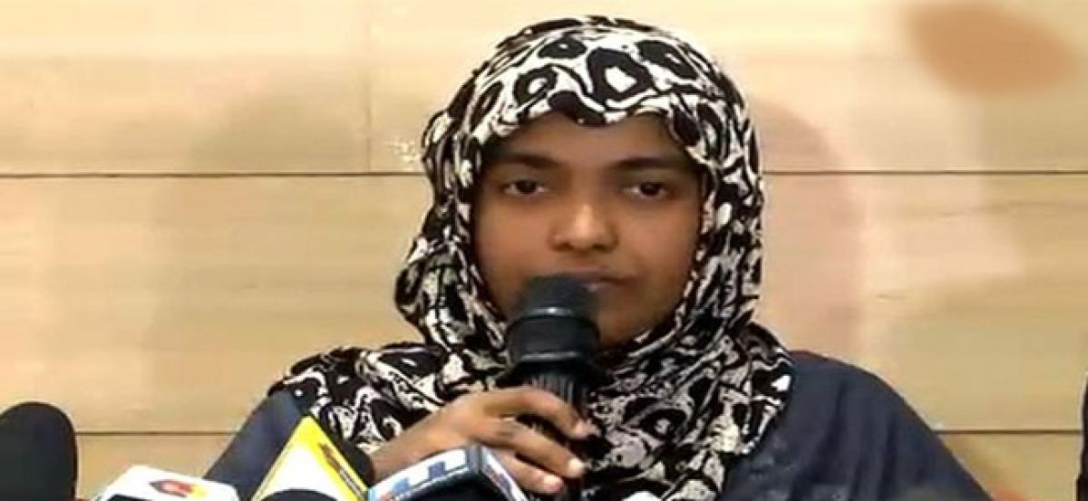 Hadiya thanks SC for giving her freedom to choose