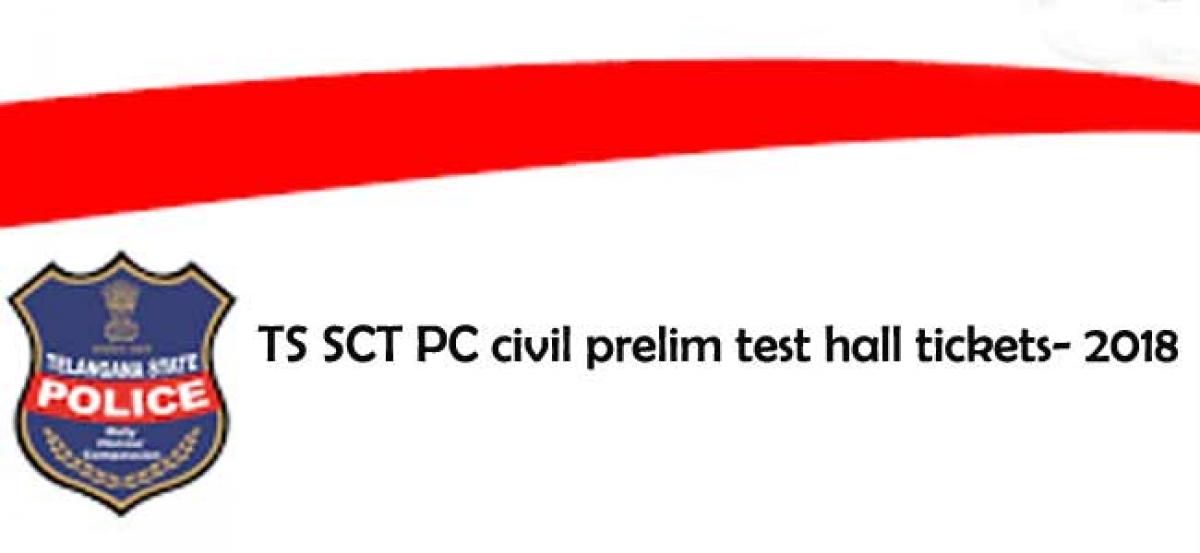 Telangana Police recruitment: Download SCT PC civil prelim test hall tickets from Sept 20
