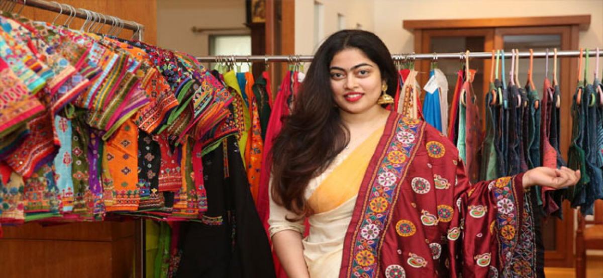 Shrujan hand embroidery exhibition begins