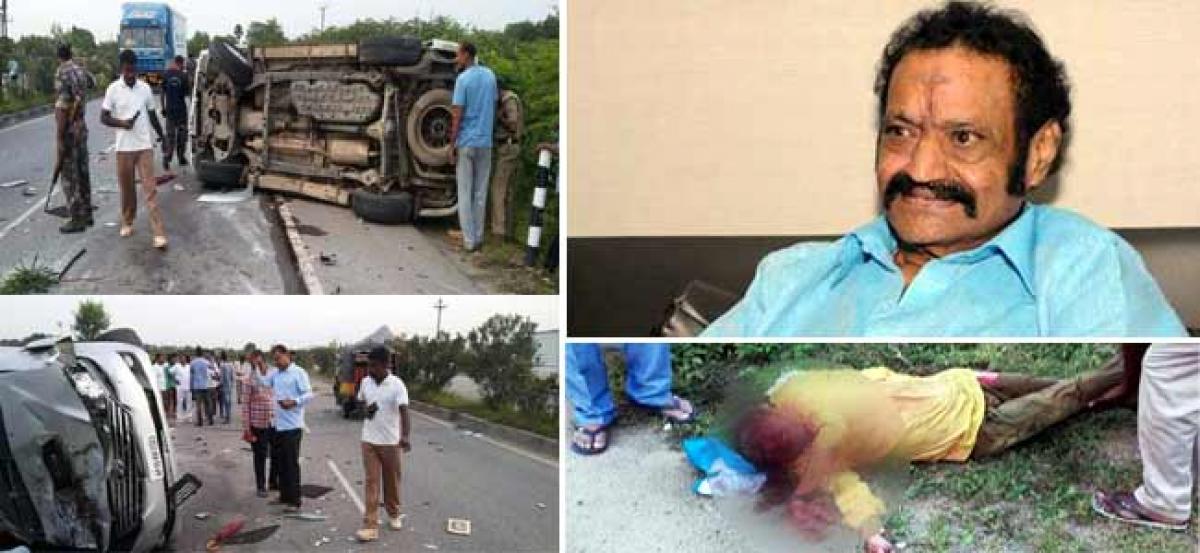 Actor and former MP Nandamuri HariKrishna severely injured in a road accident declared dead