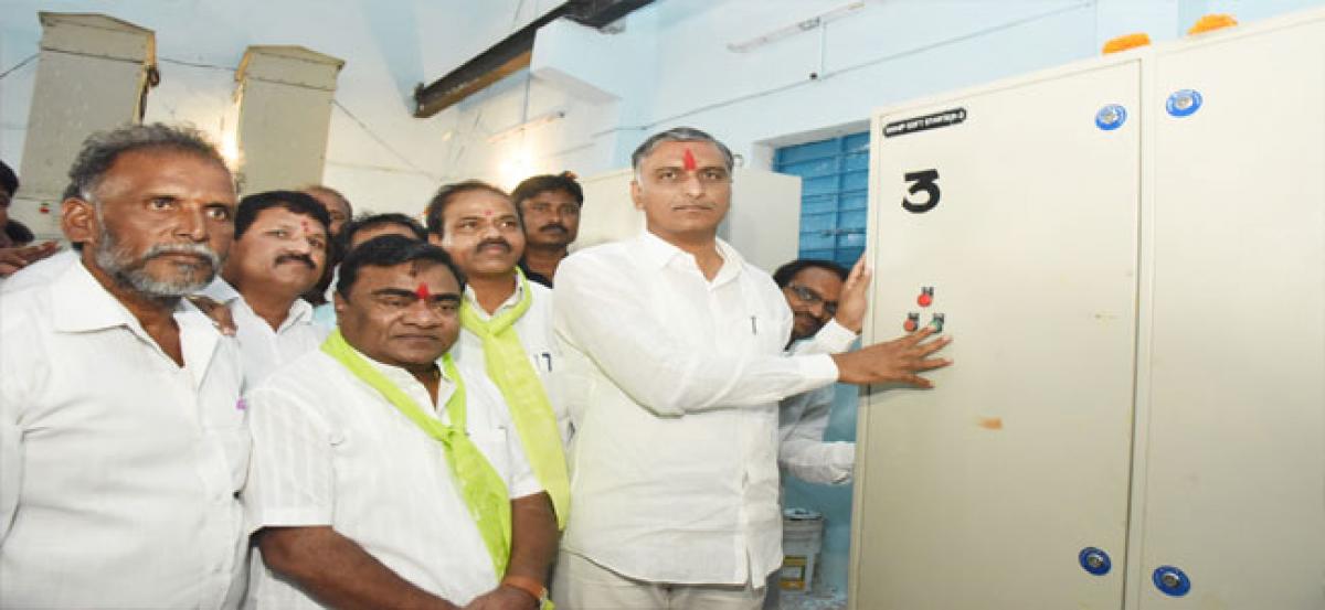 Harish launches Borancha Lift Irrigation Scheme