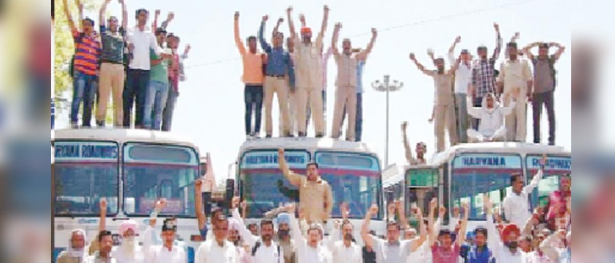 Haryana Roadways strike continues