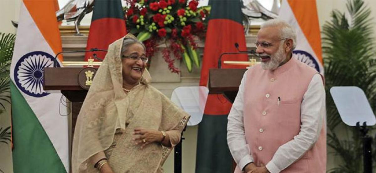 PM Narendra Modi, Sheikh Hasina hold talks at Santiniketan