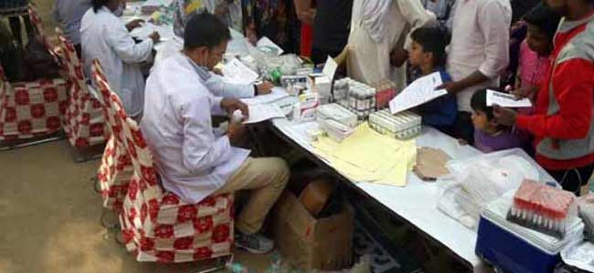 513 SCCL staff avail services at health camp