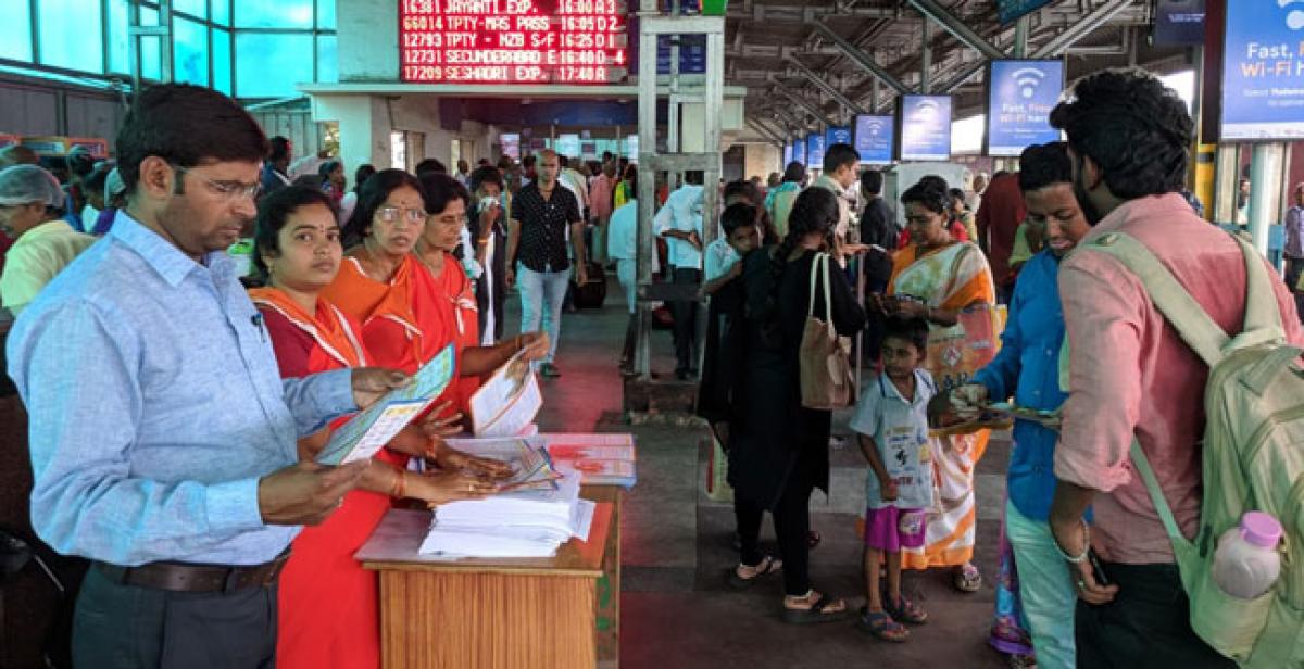 Help desks set up to assist pilgrims at Tirupati railway station