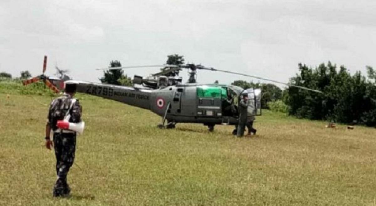 IAFs chetak helicopter makes emergency landing near Siddipet