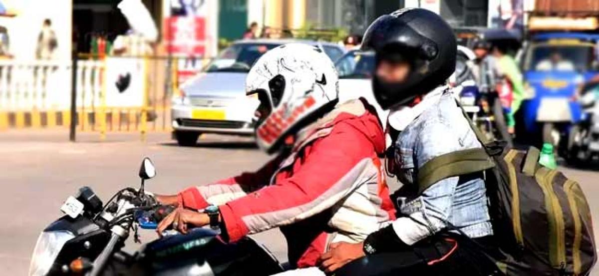 Trichy police issues advisory on compulsory helmets for pillion riders