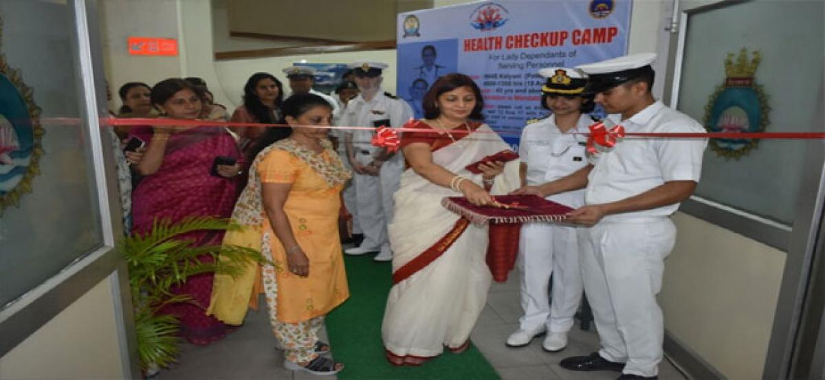 Health camp at Navy hospital