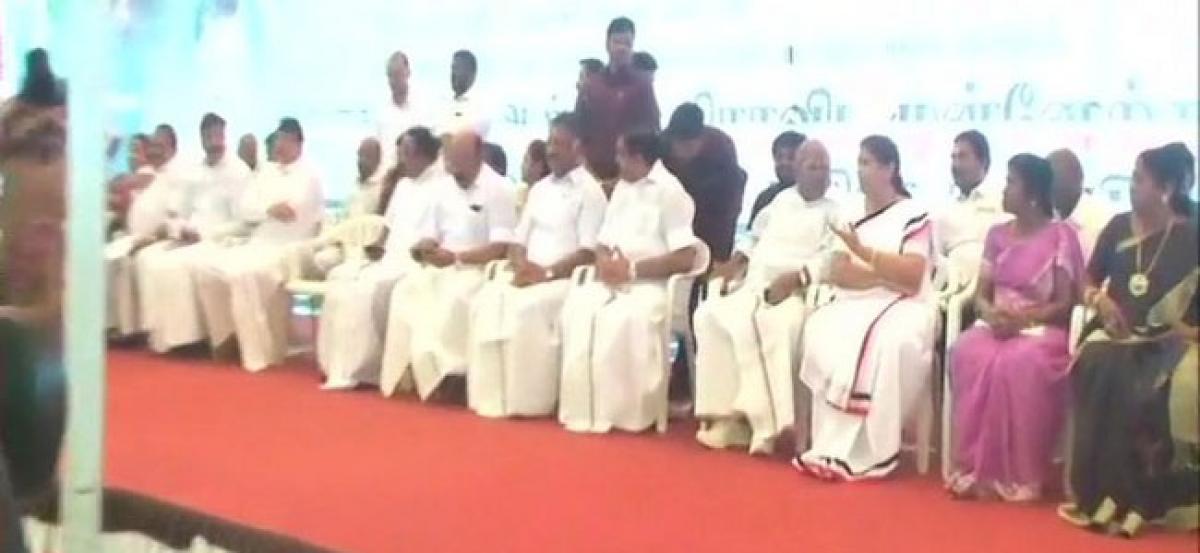 Cauvery issue: AIADMK begins hunger strike in Chennai