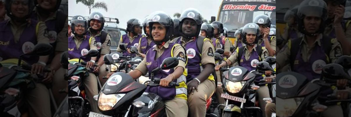 Women police to patrol on bikes in Hyderabad soon
