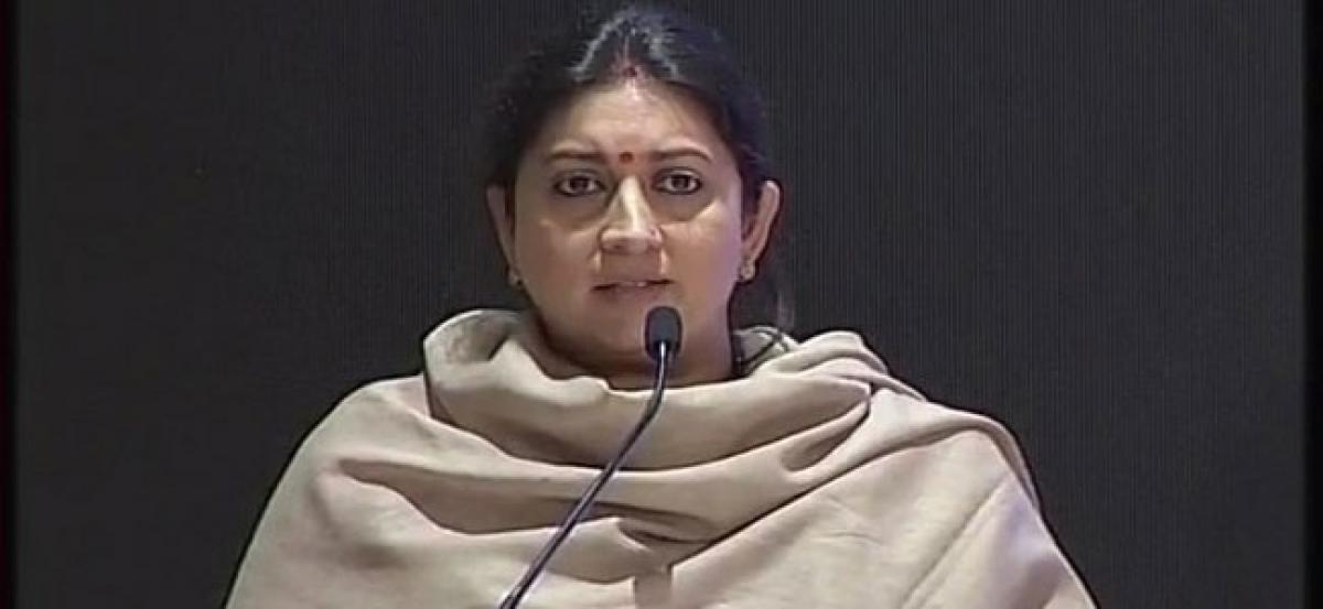 Chargesheet against 4 for stalking Smriti Irani last year