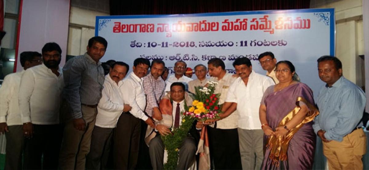 Judge Subhash Reddy felicitated