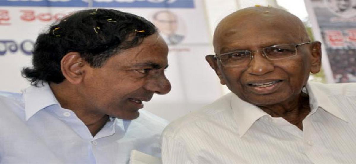 K Chandrashekar Rao  remembers Prof K Jayashankar