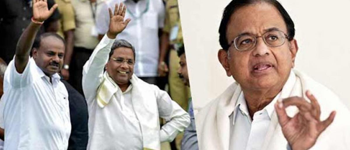 Congress-JD-S alliance in Karnataka has turned out beneficial: Chidambaram