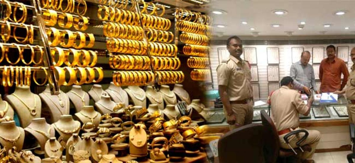 Legal Metrology Dept raids jewellery showrooms