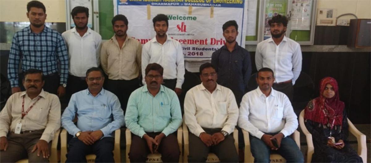 6 Jayaprakash Narayana College of Engineering students bag jobs in Sri Cement