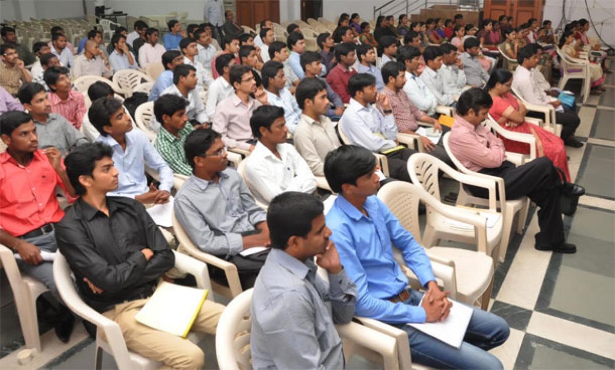 Police job mela for the unemployed youth in Private sector at Bowenpally today