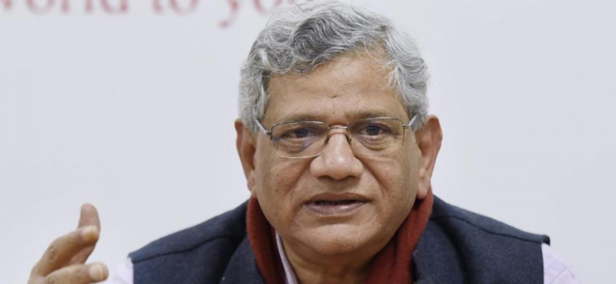 Jumlas and slogans dont fill stomach: Yechury slams Centre