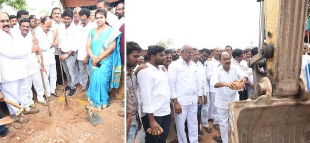 MLA laid foundation for RUB at Rajampet