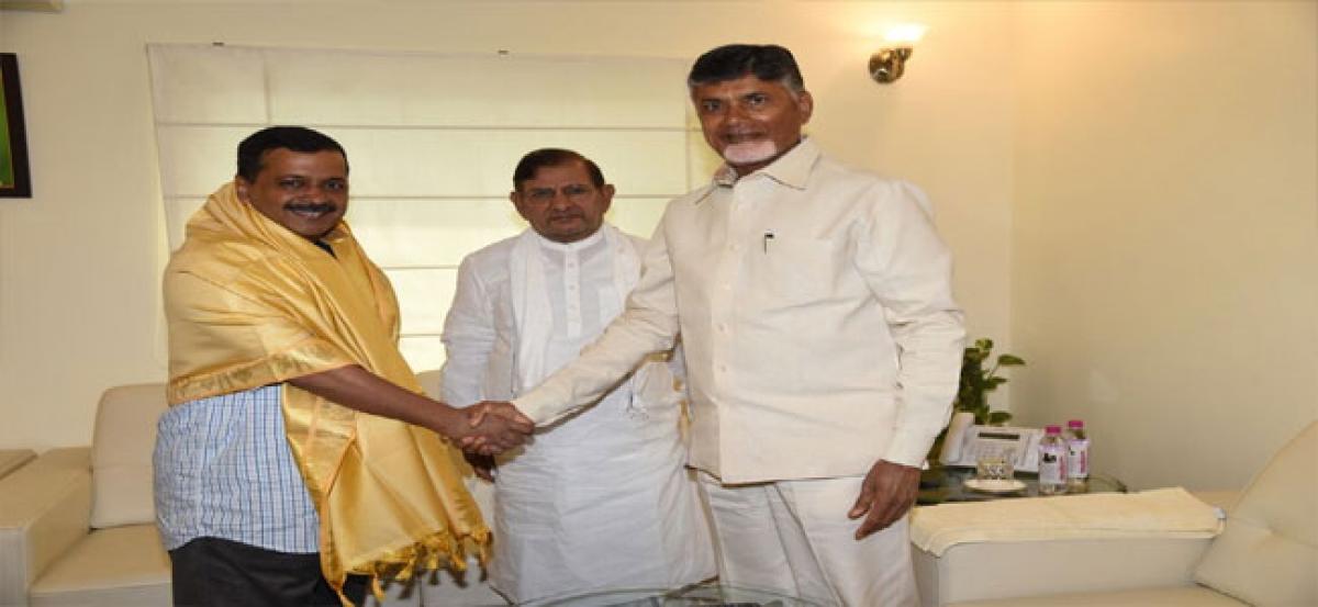 Plot hatched by BJP, YSRCP to gain voters’ sympathy: Chief Minister N Chandrababu Naidu