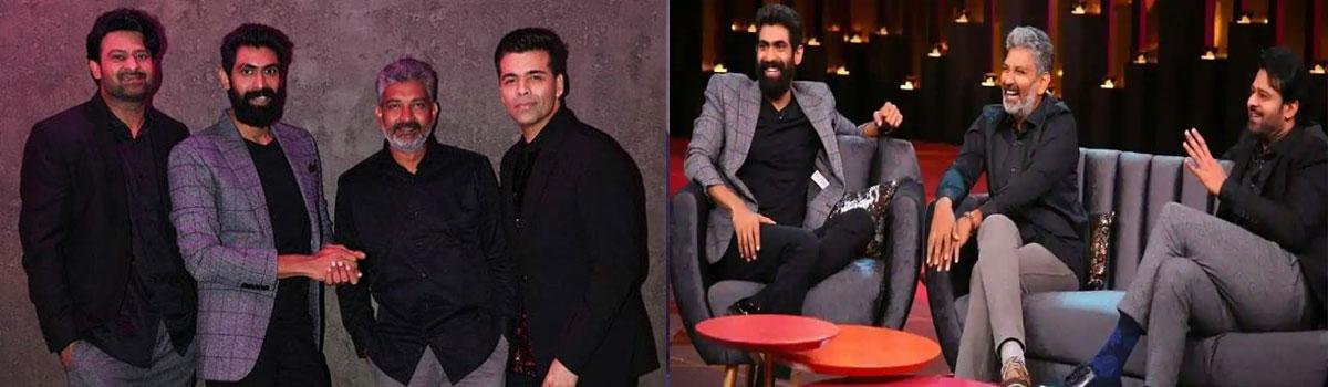 Baahubali stars to have a coffee with Karan Johar