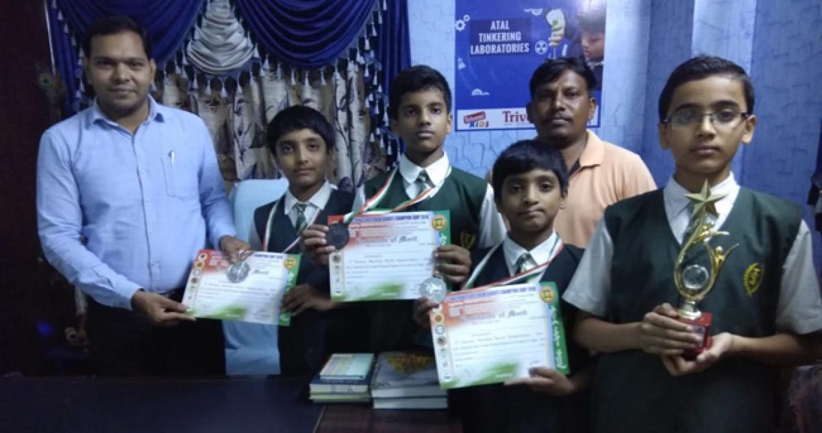 Triveni students excel at Karate championship
