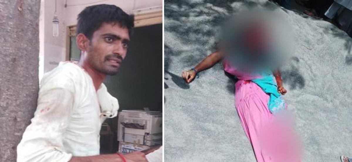 Karimnagar: Man slits throat of a woman in public view