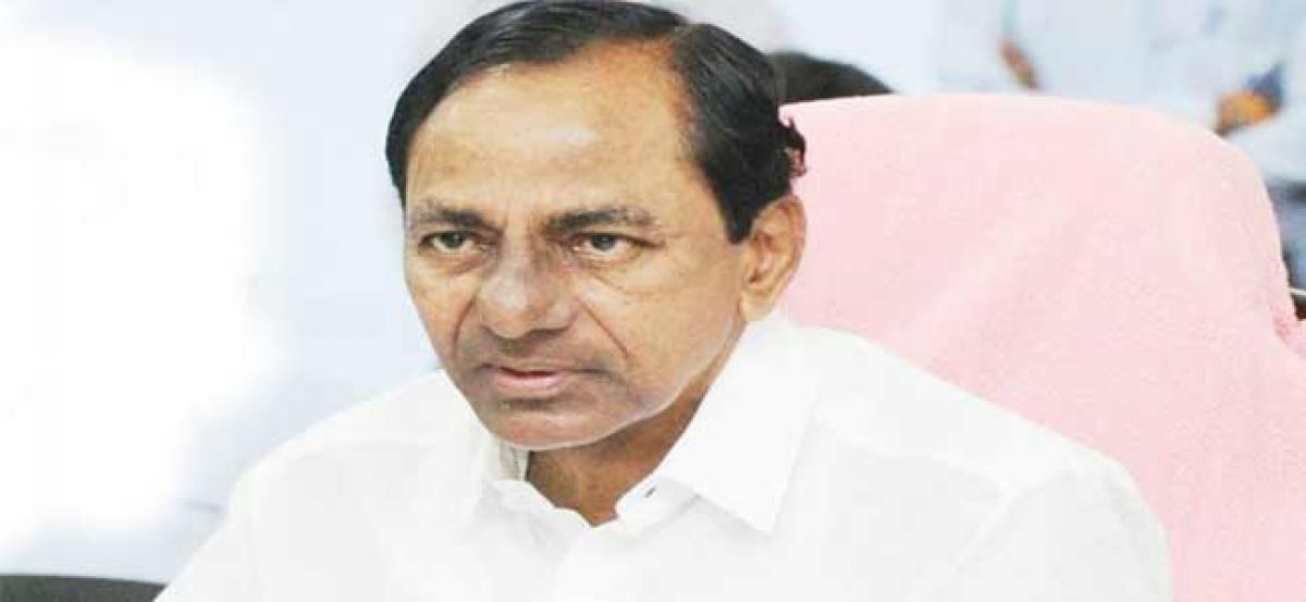 KCR visits NTPC power plant at Ramagundam