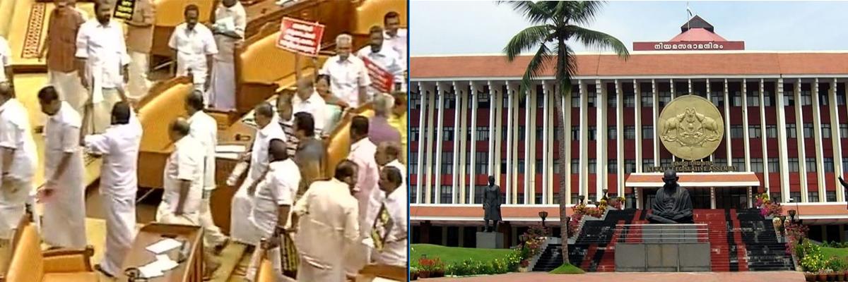 Opposition UDF stages walkout from Kerala Assembly