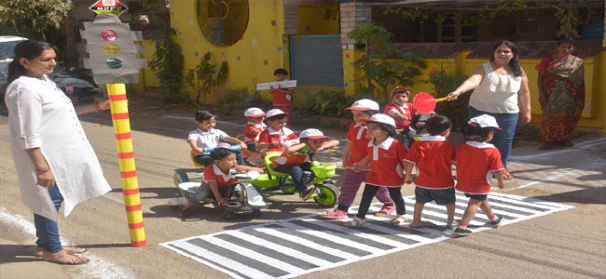 Transport Day for kids in Bowenpally