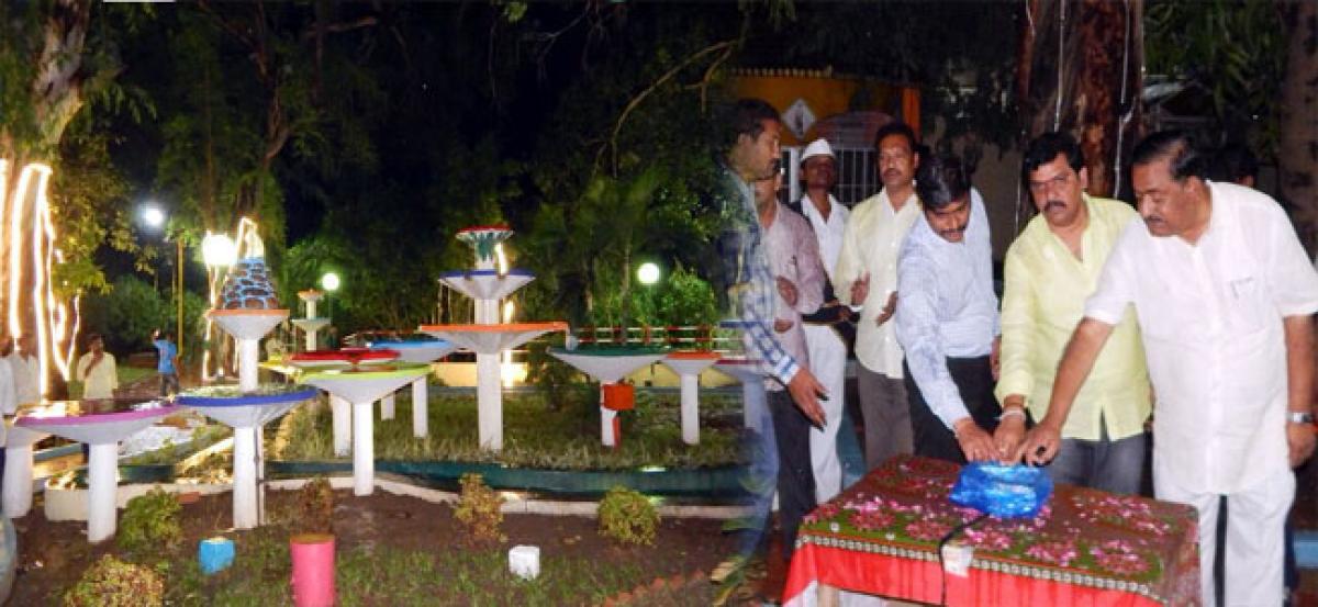 LED lighting inaugurated at Raghavaiah Park