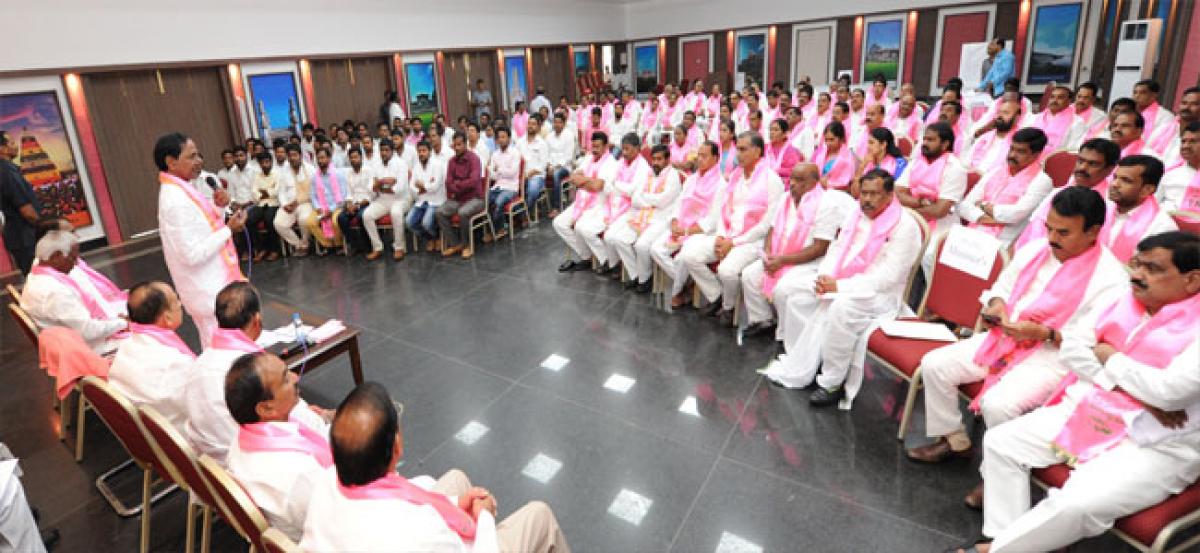 TRS conducts mock poll for Presidential election