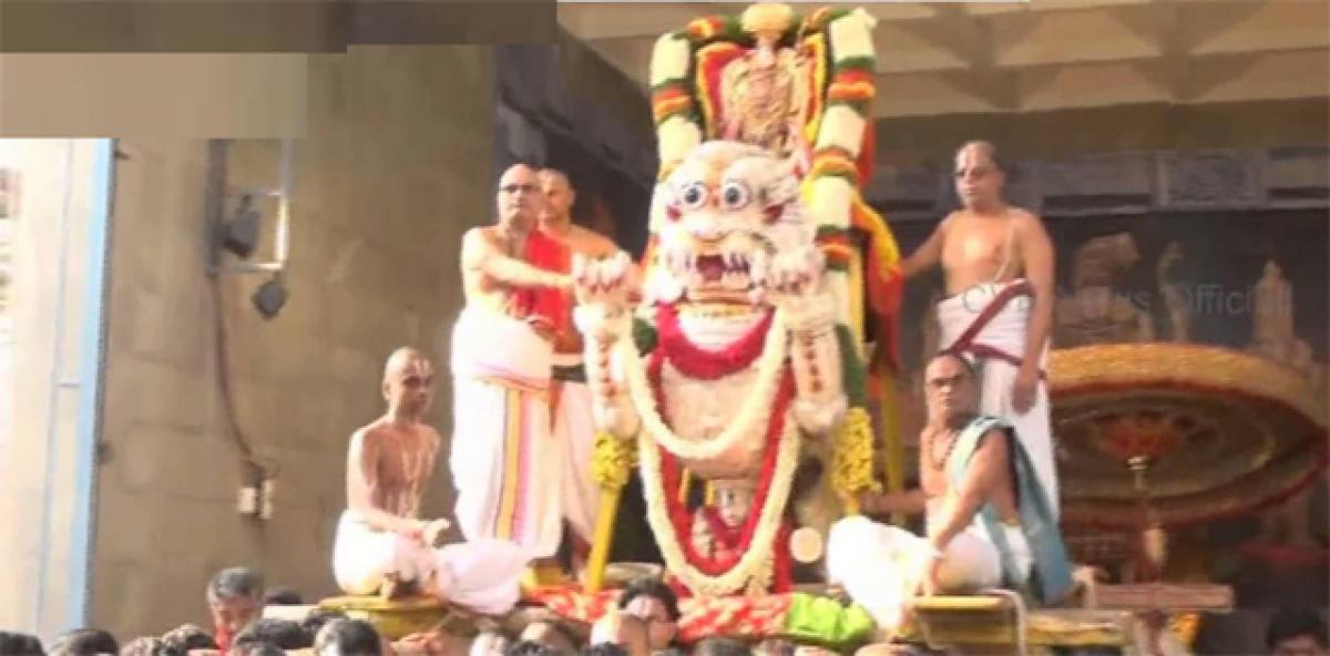 Kodanda Rama Swamy rides Simha Vahanam