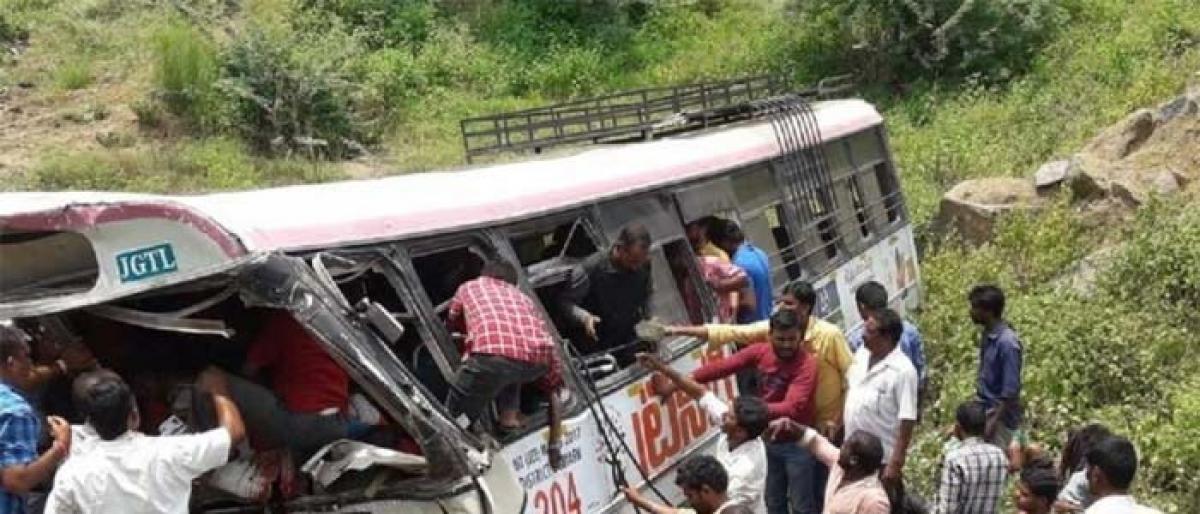 Kondagattu Mishap: Brake failure caused bus to fell into 20ft gorge
