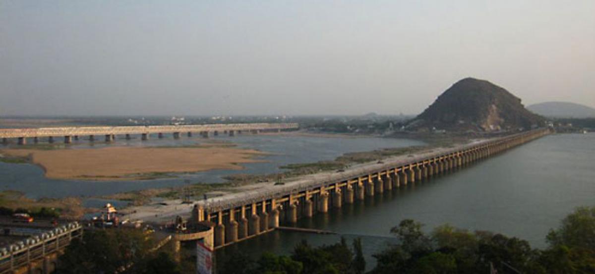 Irrigation land for iconic bridge on River Krishna