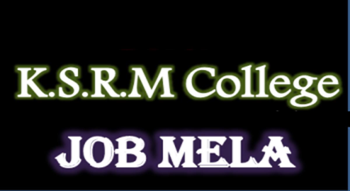 Job mela at KSRM Engineering College today