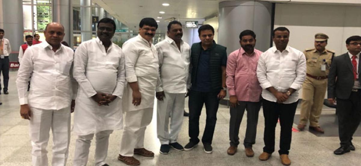 KTR welcomed on a grand note