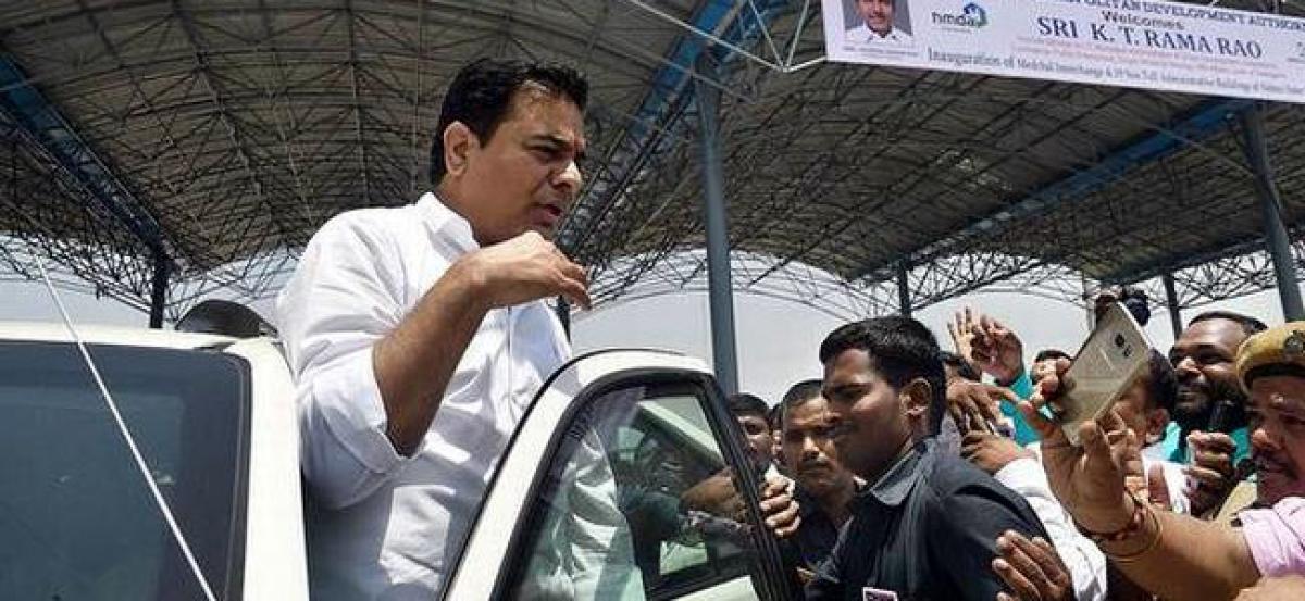 KTR urges Centre to hand over defence land for construction of two skyways