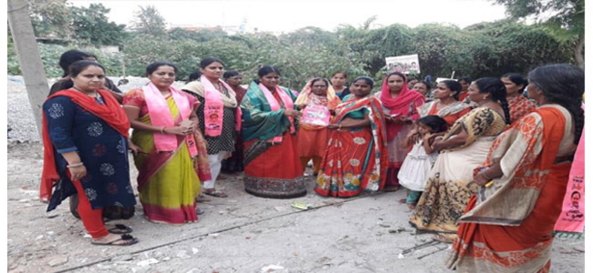 TRS candidate’s spouse takes part in election campaign