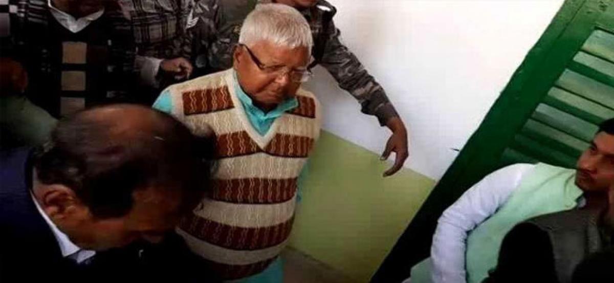 Lalu, Mishra sentenced to 5-yr-jail term in another Fodder scam case