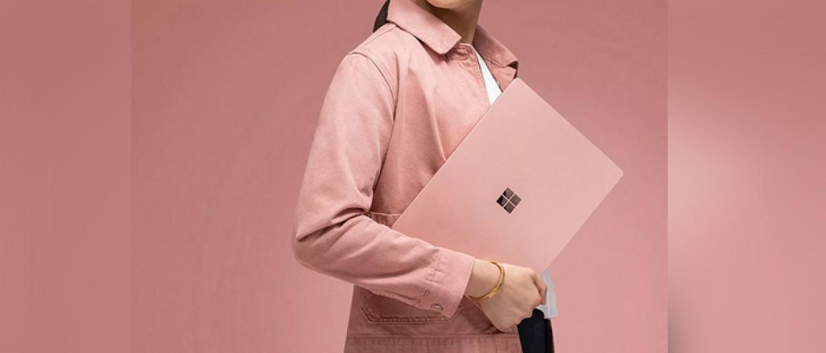 Microsoft unveils blush coloured Surface Laptop 2 in China