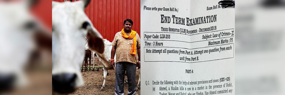Now, tricky question on cow slaughter in varsity law paper!
