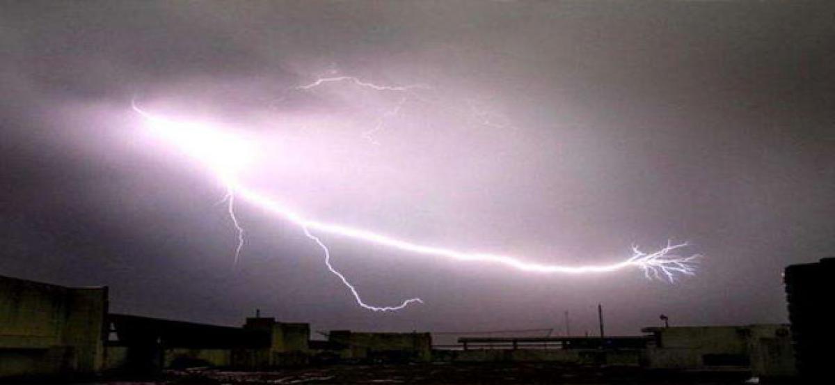 Widespread rains in Nellore; Man injured in lightning strike