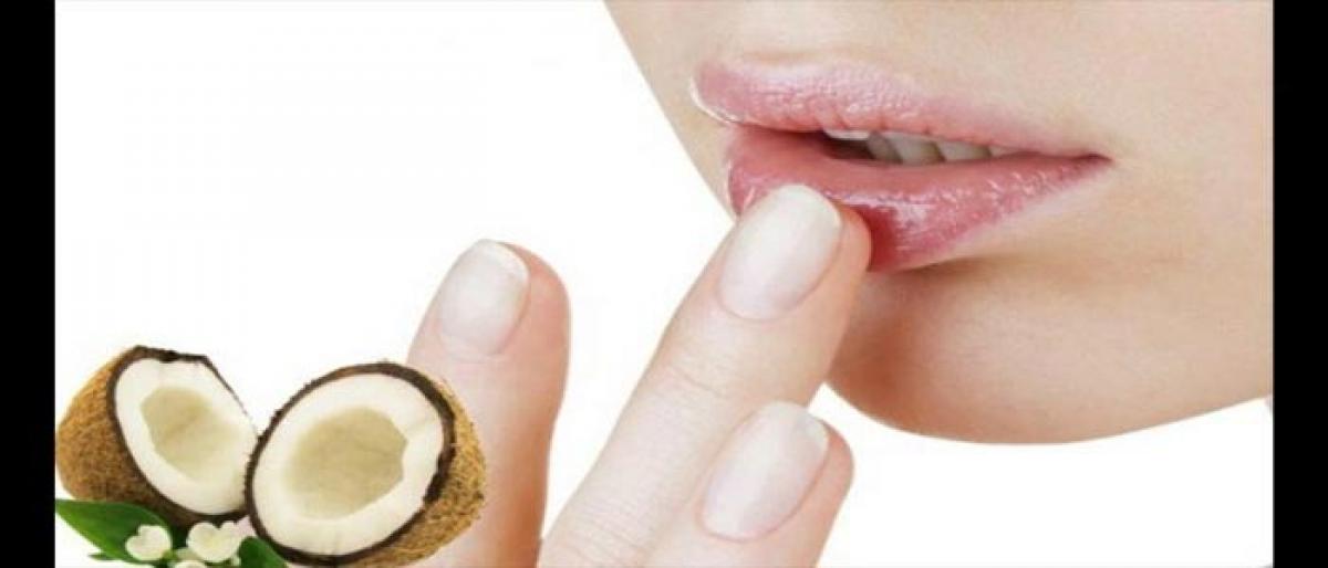 Use coconut, argan oil based products to protect lips in winter