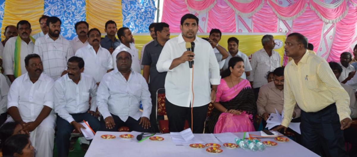 Will address drinking water issue in Kodumuru: Lokesh